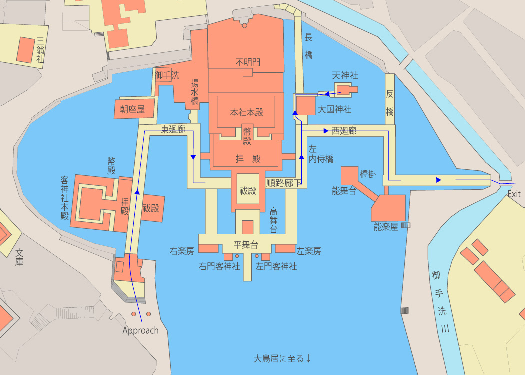 Itsukushima Shrine Map