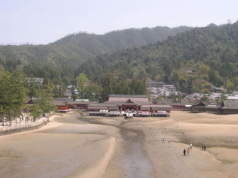 Itsukushima Shrine seen from Ōtorii